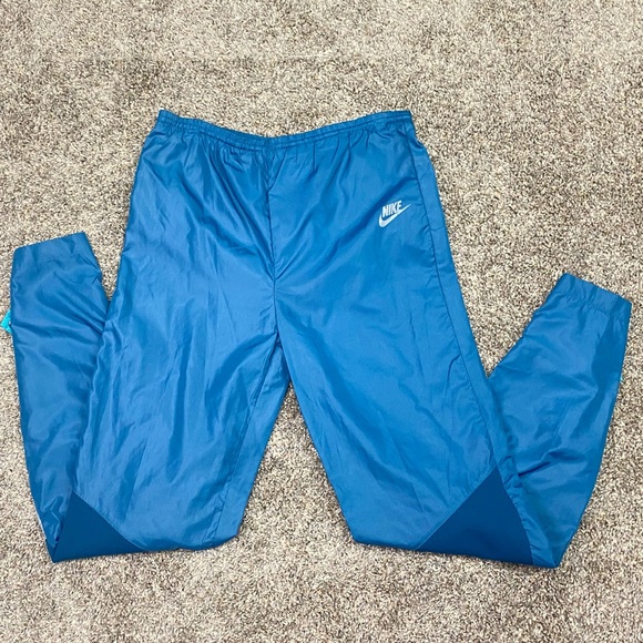 Vintage Nike mens blue gray pull on drawstring pants size L blue tag - Picture 3 of 15